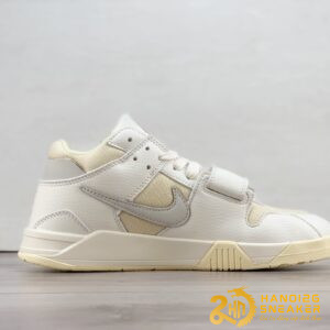 Giày Nike Jordan Cut The Check Travis Scott White Grey (5)