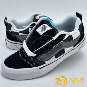 Giày Vans Knu Skool Trainers In Black White (1)