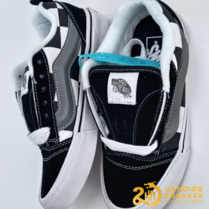 Giày Vans Knu Skool Trainers In Black White (4)