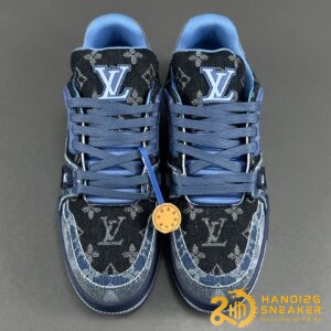 Giày Louis Vuitton Trainer Blue Black 2024 (5)