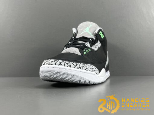 Giày Nike Air Jordan 3 Black Green Glow Cao Cấp (6)