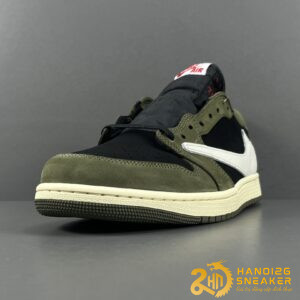 Giày Travis Scott X Air Jordan 1 Low OG Black Olive (6)