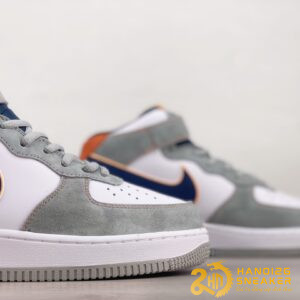Giày Nike Air Force 1 07 Mid Grey White Navy (2)