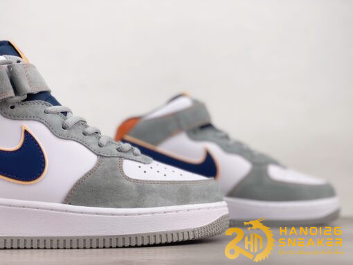 Giày Nike Air Force 1 07 Mid Grey White Navy (2)