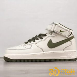 Giày Nike Air Force 1 07 Mid SU19 White Army Green