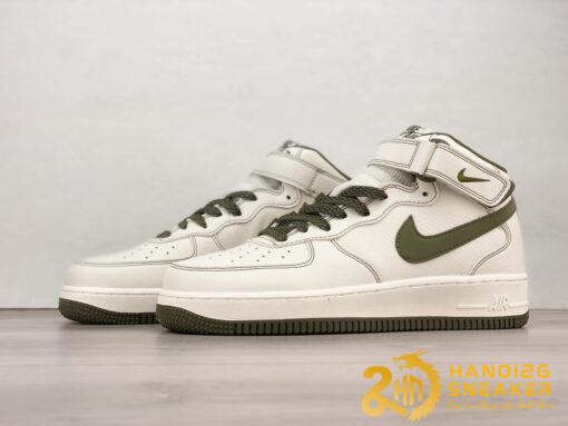 Giày Nike Air Force 1 07 Mid SU19 White Army Green (4)