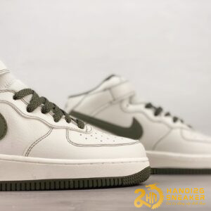 Giày Nike Air Force 1 07 Mid SU19 White Army Green (5)