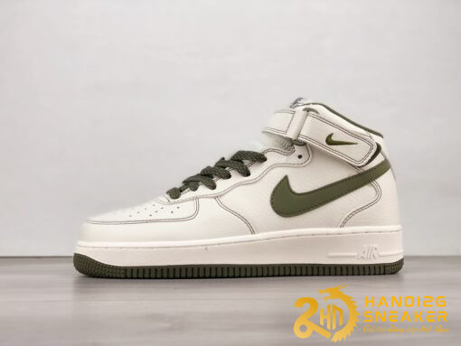 Giày Nike Air Force 1 07 Mid SU19 White Army Green