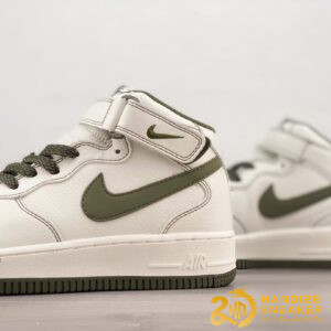 Giày Nike Air Force 1 07 Mid SU19 White Army Green (6)