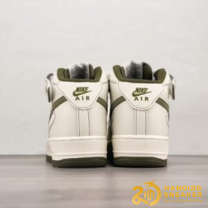 Giày Nike Air Force 1 07 Mid SU19 White Army Green (8)