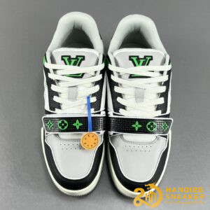 Giày Louis Vuitton Trainer White Grey Black Green (5)