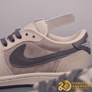 Giày Travis Scott X Air Jordan 1 Low LV Grey Beige (2)