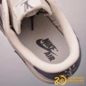 Giày Travis Scott X Air Jordan 1 Low LV Grey Beige (4)