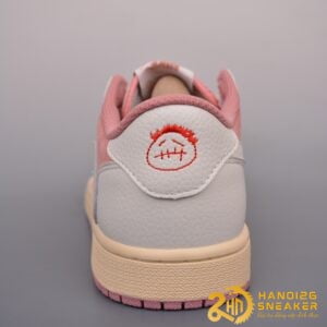 Giày Travis Scott X Air Jordan 1 Low OG Pink Beige Red (4)
