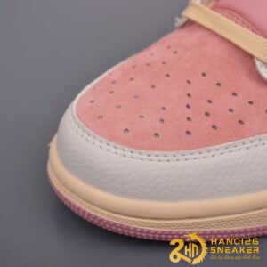 Giày Travis Scott X Air Jordan 1 Low OG Pink Beige Red (5)