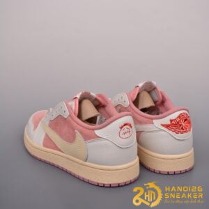 Giày Travis Scott X Air Jordan 1 Low OG Pink Beige Red (6)