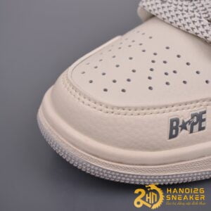 Giày Nike Air Jordan 1 Low BAPE Off White Grey (3)