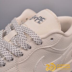 Giày Nike Air Jordan 1 Low BAPE Off White Grey (8)