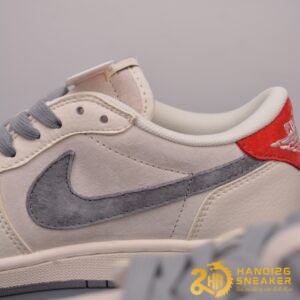 Giày Nike Air Jordan 1 Low X Fragment Grey Red (2)