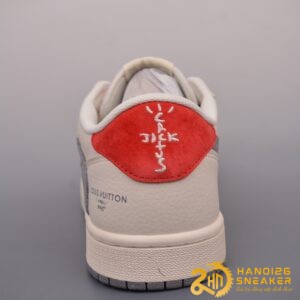 Giày Nike Air Jordan 1 Low X Fragment Grey Red (5)