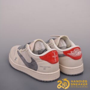 Giày Nike Air Jordan 1 Low X Fragment Grey Red (6)
