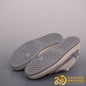 Giày Nike Air Jordan 1 Low X Fragment Grey Red (8)