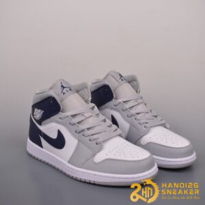 Giày Nike Air Jordan 1 Mid Georgetown Midnight Navy (1)