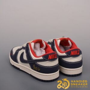 Giày Nike SB Dunk Low Year Of The Dragon Dark Blue Off White Red Gold (2)
