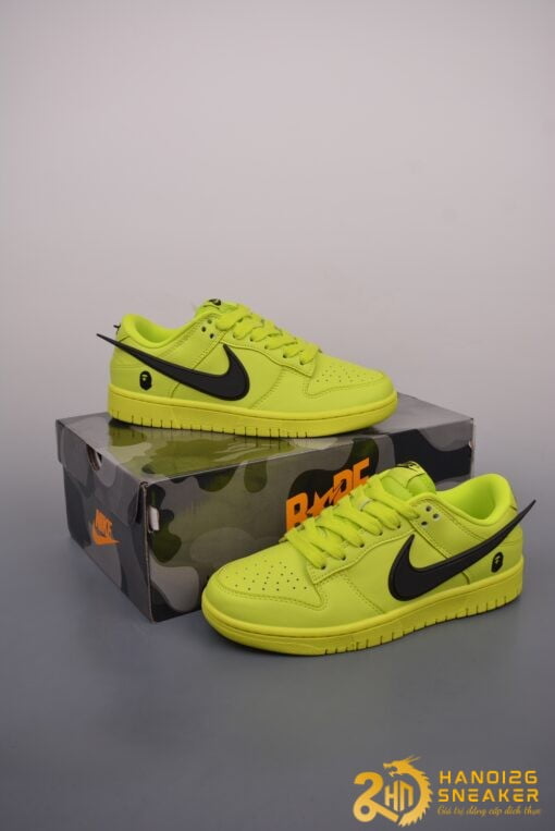 Giày Nike SB Dunk Low X AMBUSH Flash Lime