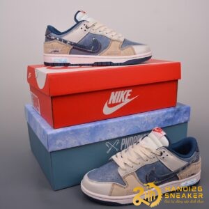 Giày Nike SB Dunk Low Panda Prank Blue Levis