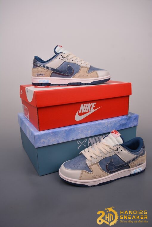 Giày Nike SB Dunk Low Panda Prank Blue Levis