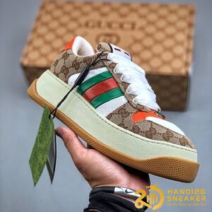 Gucci GG Supreme Low Top Canvas Brown