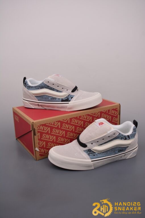 Giày HIRONO X Vans Knu Skool Grey Blue