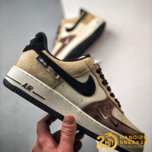 Giày Nike Air Force 1 Low 07 X The North Face X Stussy Brown White Be (2)