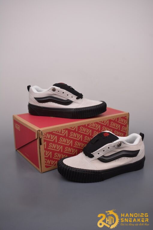 Giày Vans Knu Skool Halloween In The Shadows White Black