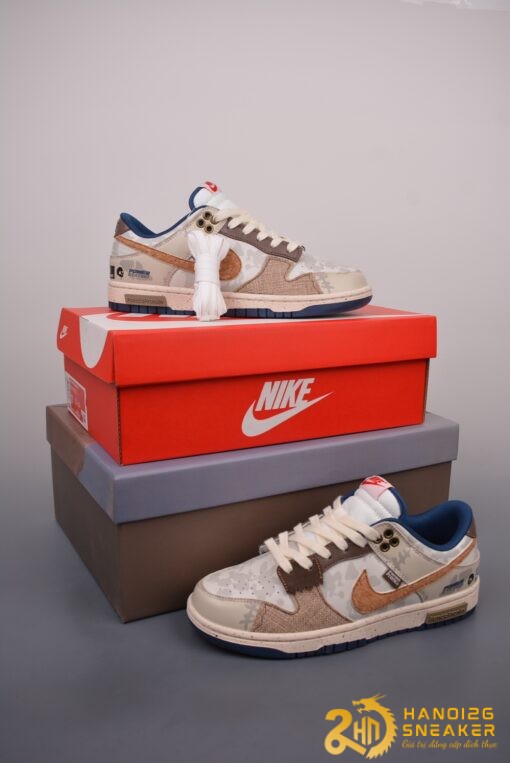 Giày Nike SB Dunk Low Panda Prank Brown Skate