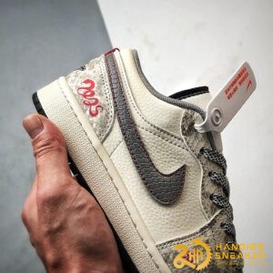 Giày Nike Air Jordan 1 Joe Snake Year Limited Grey (2)