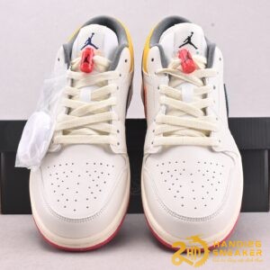 Giày Nike Air Jordan 1 Low Premium Sail Yellow Ochre (3)