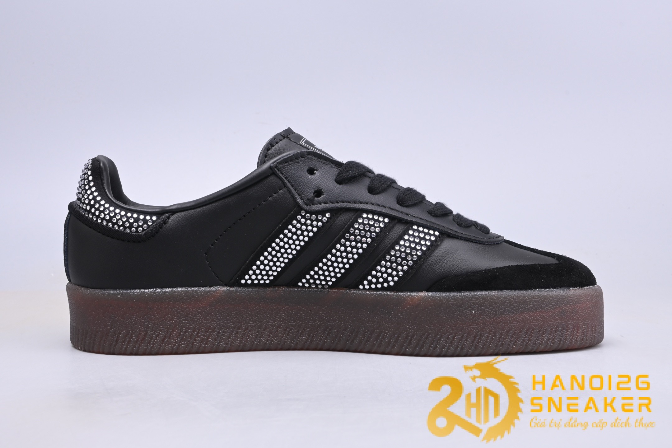 Giày Adidas Sambae Rhinestone Black Silver IH4045 (1)
