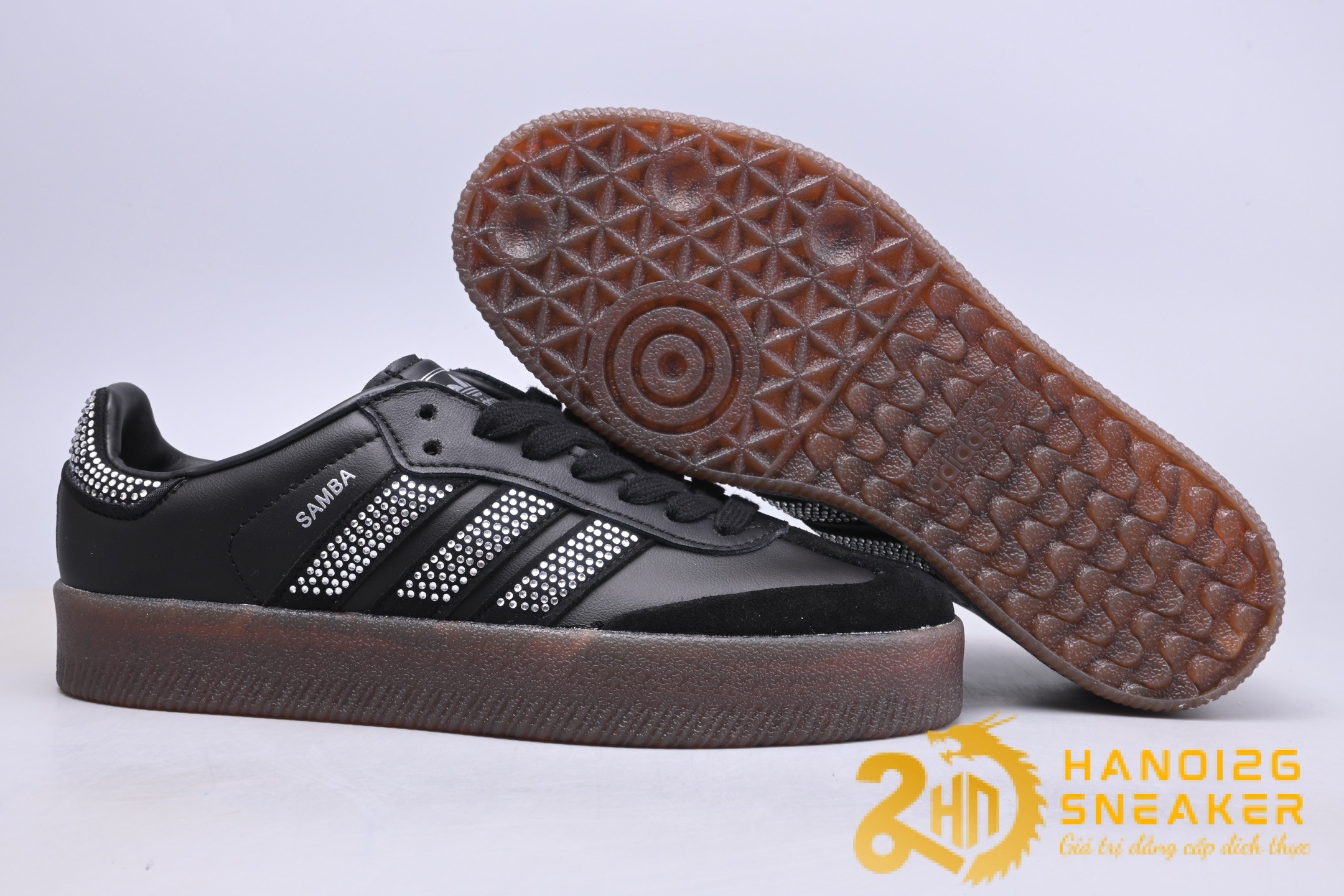 Giày Adidas Sambae Rhinestone Black Silver IH4045 (4)