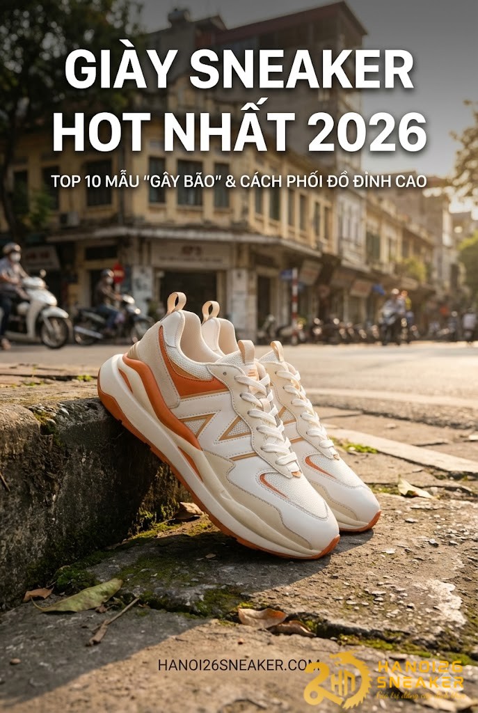 Giày Sneaker Hot Nhất 2026 Top 10 Mẫu Gây Bão & Hướng Dẫn Phối Đồ Đỉnh Ca