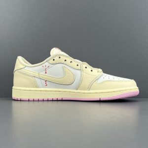 Giày Nike Jordan 1 Retro Low OG SP Travis Scott Shy Pink