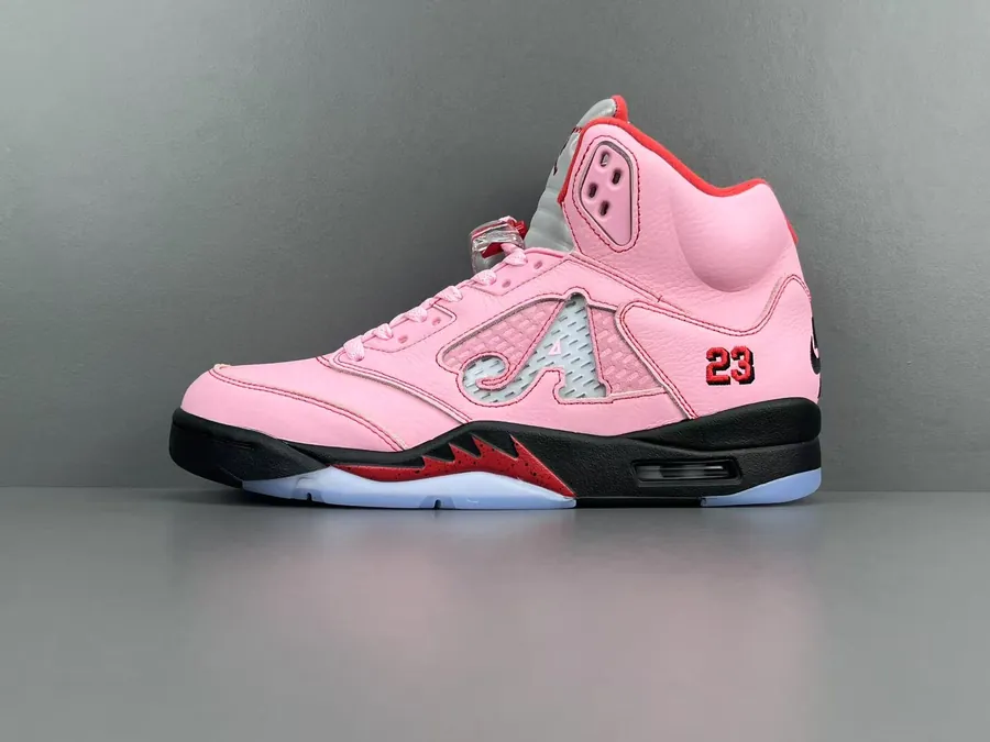 Giày sneaker nữ cổ cao màu hồng nổi bật, quà tặng 20/10 cho nàng cá tính, mẫu 04